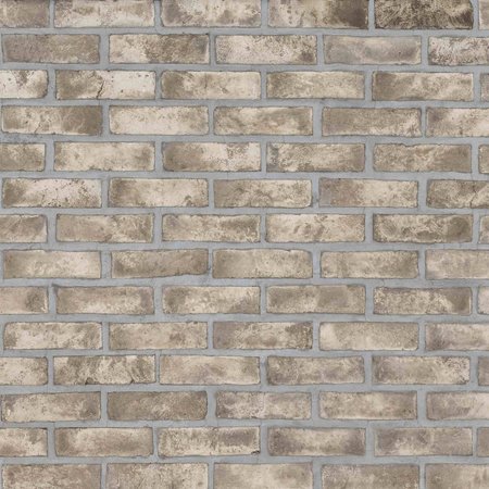 MSI Doverton Gray 2.64 In. X 7.89 in. Textured Clay Brick Floor And Wall Tile, 50PK ZOR-MD-0563